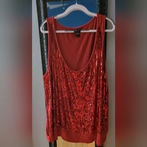 Torrid sequined sleeveless top